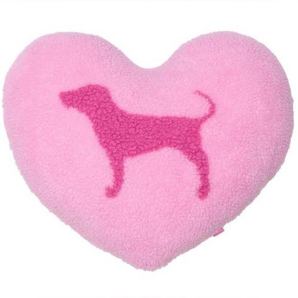 PINK Victoria's Secret Accessories - PINK Victoria's Secret Heart Dog Pillow - Light Pink